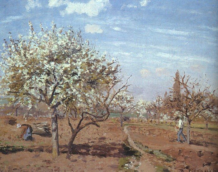 Camille Pissarro Orchard in Bloom at Louveciennes
